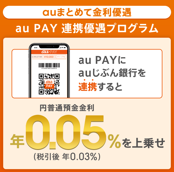 au PAY 連携優遇プログラム | auじぶん銀行