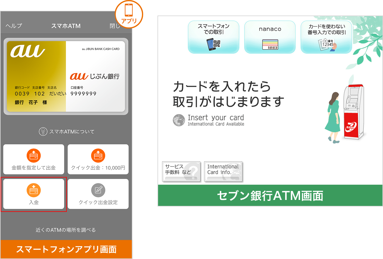 スマホatm Auじぶん銀行