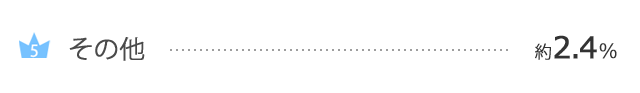 その他....約2.4%